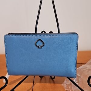 Blue Wallet with Spade Logo
